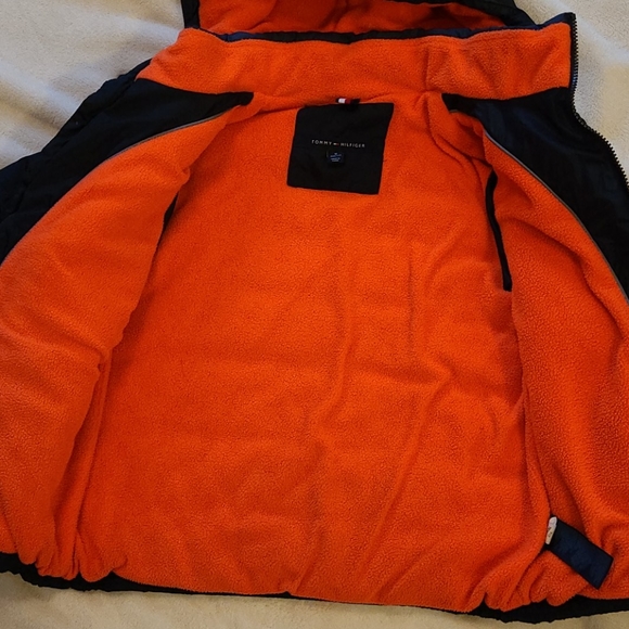 Tommy Hilfiger Boy's Blue & Orange Coat Medium - Picture 5 of 10